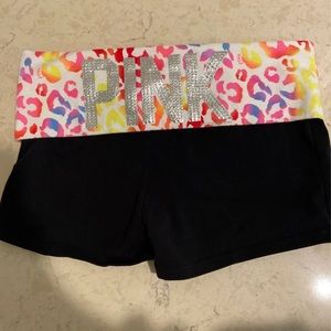 PINK foldover waist shorts